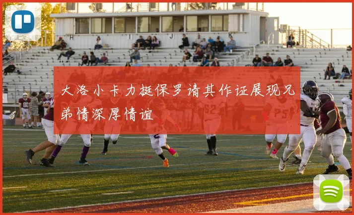 大洛小卡力挺保罗请其作证展现兄弟情深厚情谊